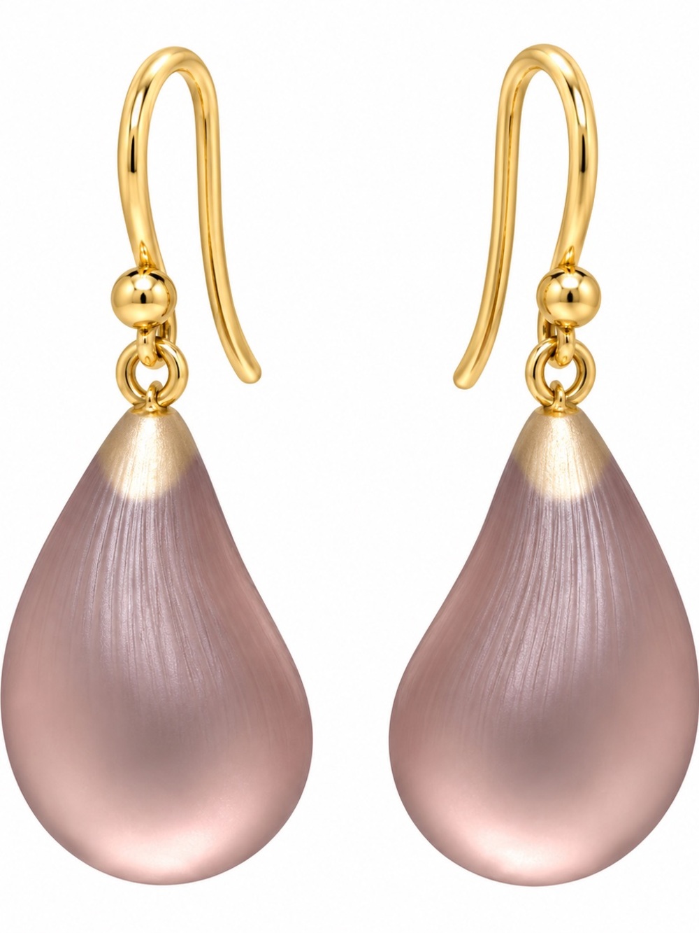 Alexis Bittar Blush Pink Lucite Teardrop Earrings